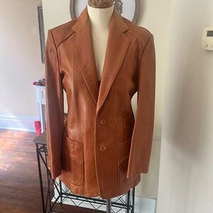 Wilsons Leather Vintage Tan Blazer